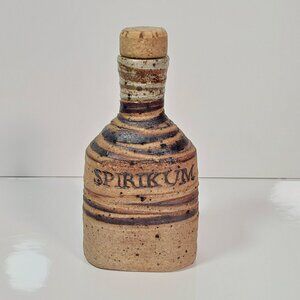 Tue Poulsen Danish Pottery Spirit Flask MCM (spirits- SPIRIKUM) vintage 1970s